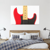 Striking Red Guitar -