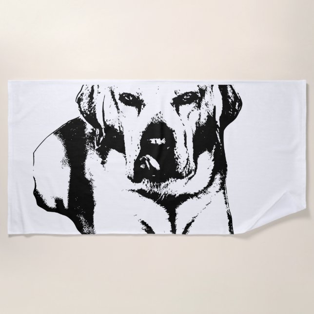 Striking Silhouette Beach Towel (Front)