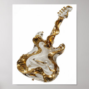 Striking Silver ABSTRACT ART Abstract Design Poster