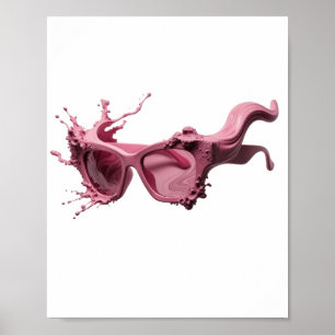 Striking Silver ABSTRACT ART Fashion Print