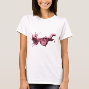 Striking Silver ABSTRACT ART Fashion Print T-Shirt
