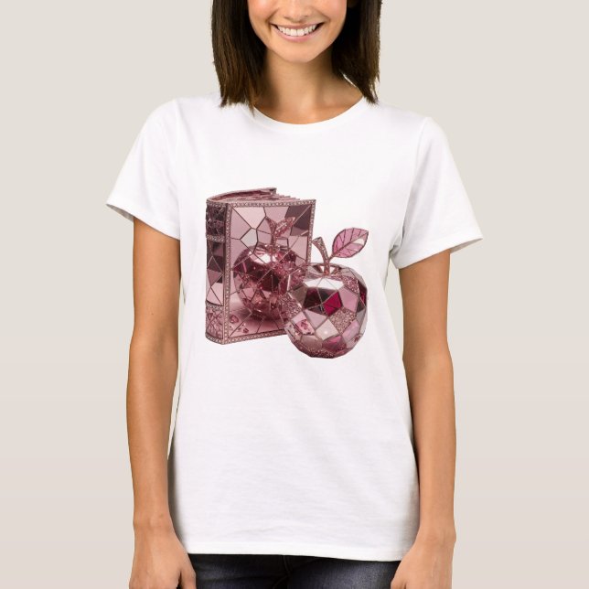 Striking Silver ABSTRACT ART Graphic Design T-Shirt (Front)