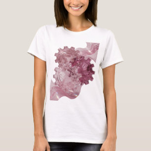 Striking Silver ABSTRACT ART Statement Design T-Shirt