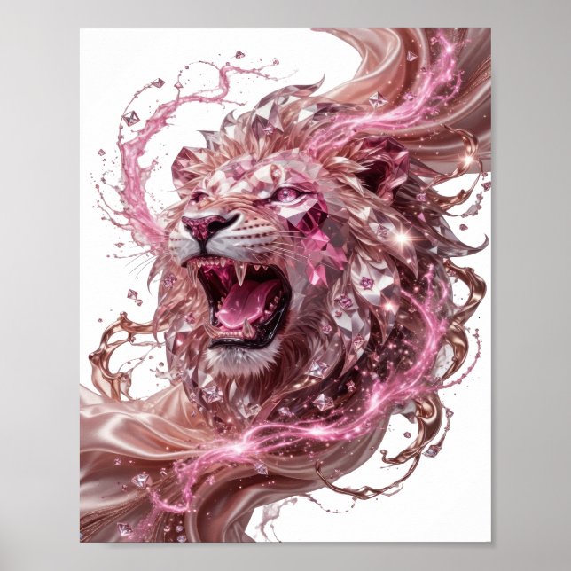 Striking Silver LION KING Custom Design Poster (Front)