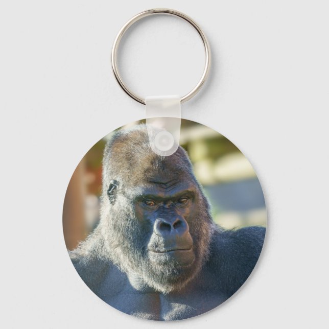 Striking Silverback Key Ring (Front)