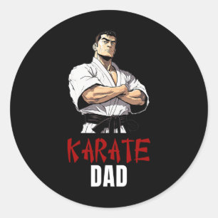 Striking Style For Martial Arts Super Dads - Karat Classic Round Sticker