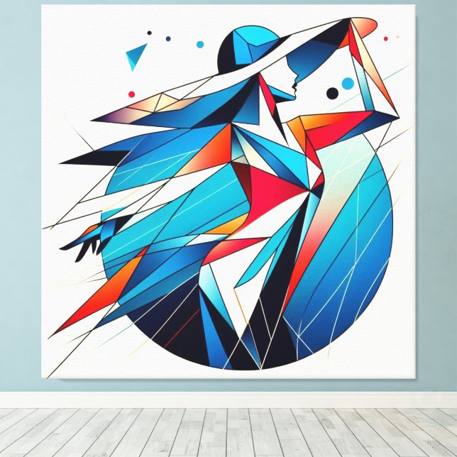 Striking Visual Artwork #15 Canvas Print (Insitu(Wood Floor))