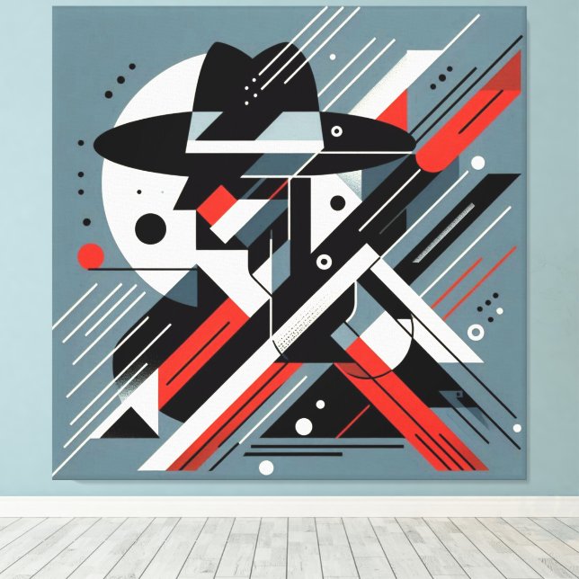 Striking Visual Artwork #6 Canvas Print (Insitu(Wood Floor))