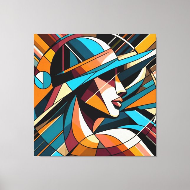 Striking Visual Artwork #9 Canvas Print (Front)