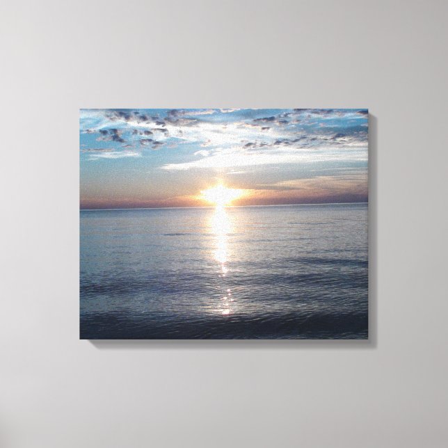 Strikingly Beautiful Photograph of the Sunset Canvas Print (Front)
