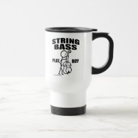 String Bass Play Boy Travel Mug