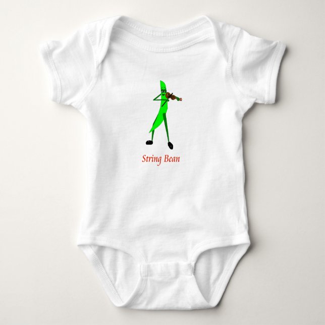 String Bean Baby Bodysuit (Front)