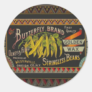 String Bean Label Vegetable Country