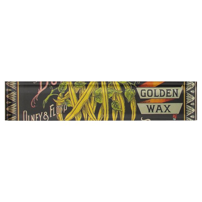 String Bean Label Vegetable Country Nameplate (Front)
