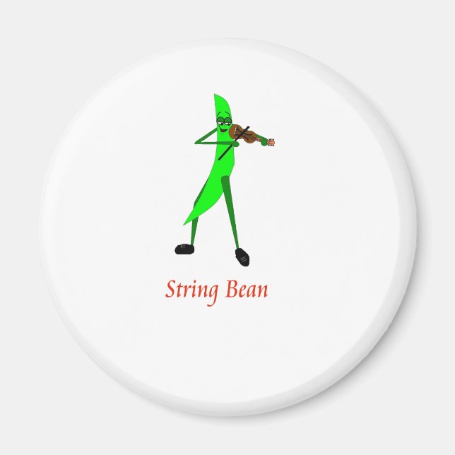 String Bean Magnet (Front)