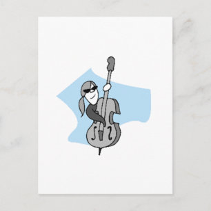 String Instruments-Double Bass Postcard