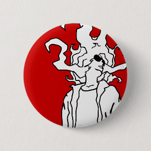 string jets 6 cm round badge