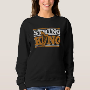String King Pedal Harp Harpist Konghou Harp Player Sweatshirt