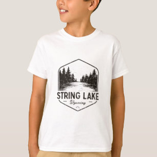 String Lake Wyoming Outdoors Vintage 4  T-Shirt