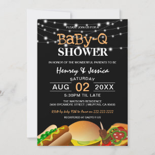 String Lights BaBy-Q Baby Shower Invitation