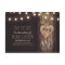 String lights carved heart rustic save the date