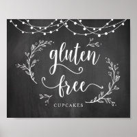 String Lights, Chalkboard, Wedding Party Cupcakes