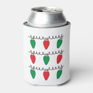 String Lights Drawing Christmas Light Bulb Drawing Can Cooler