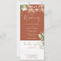 String Lights Floral Terracotta All In One Wedding