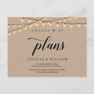 String Lights, Kraft, Change of Plans, Postponed Postcard