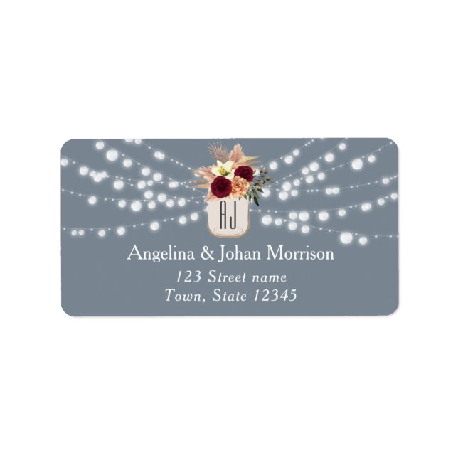 String Lights Return Address Label (Front)