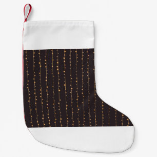 String lights small christmas stocking