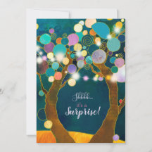 String Lights Surprise Birthday Party