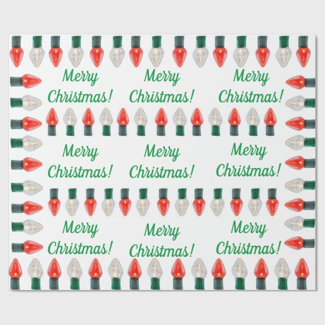 String Lights Wrapping Paper (Flat)