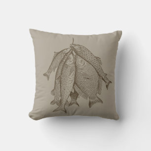 String Of Fish Cushion