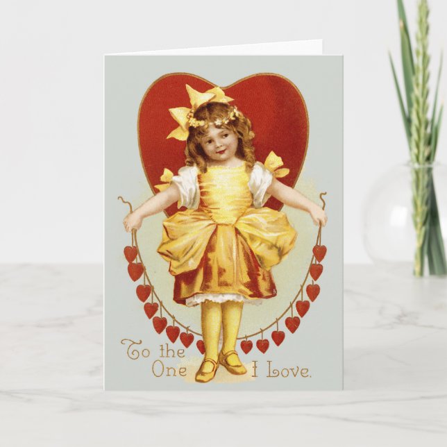 String of Hearts Holiday Card (Front)