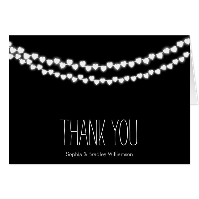 String of Hearts Thank you (Front Horizontal)