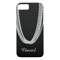 String of Pearls iPhone 7 Case in white