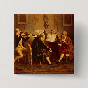 String Quartet 15 Cm Square Badge