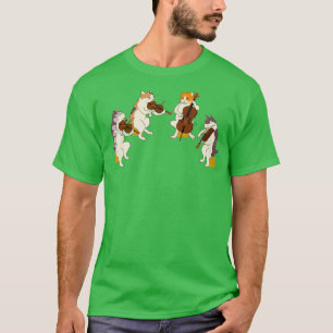 String Quartet Cats Musical Cats T-Shirt