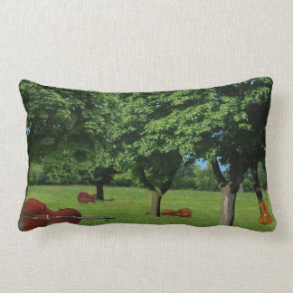 String Quartet in the Woods Lumbar Cushion