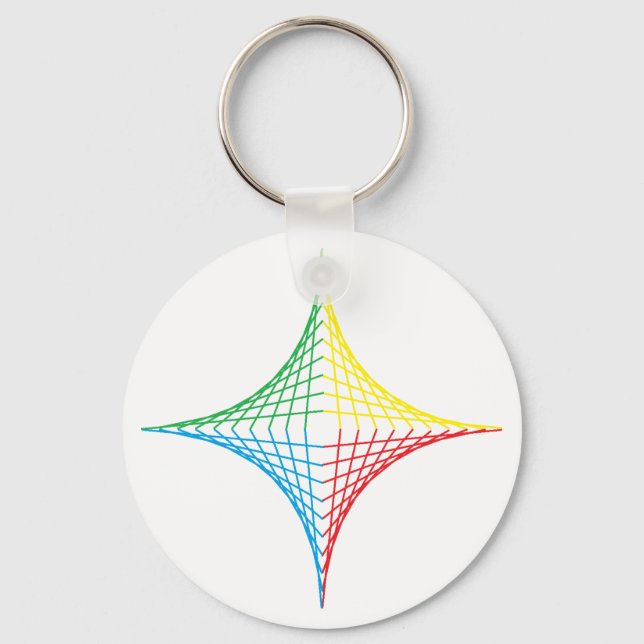 String Star Key Ring (Front)