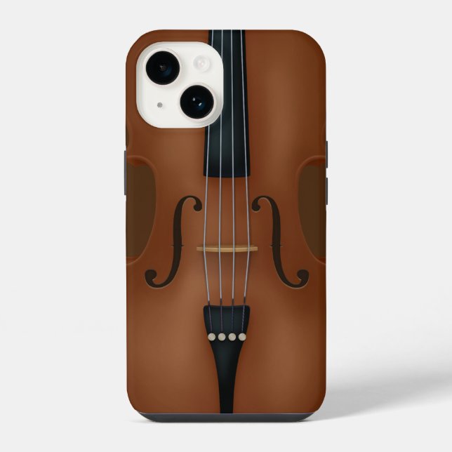 Stringed Instrument Cello Violin Viola Detail iPhone Case (Back)