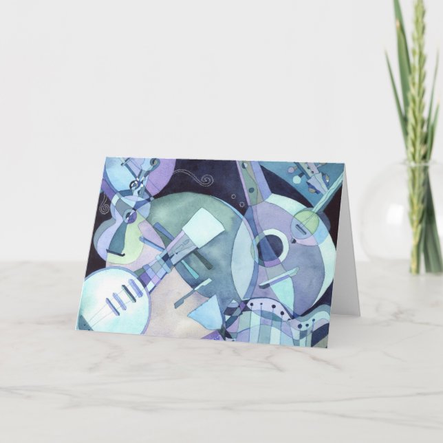 Stringed Musical Instruments: Blank Card (Front)