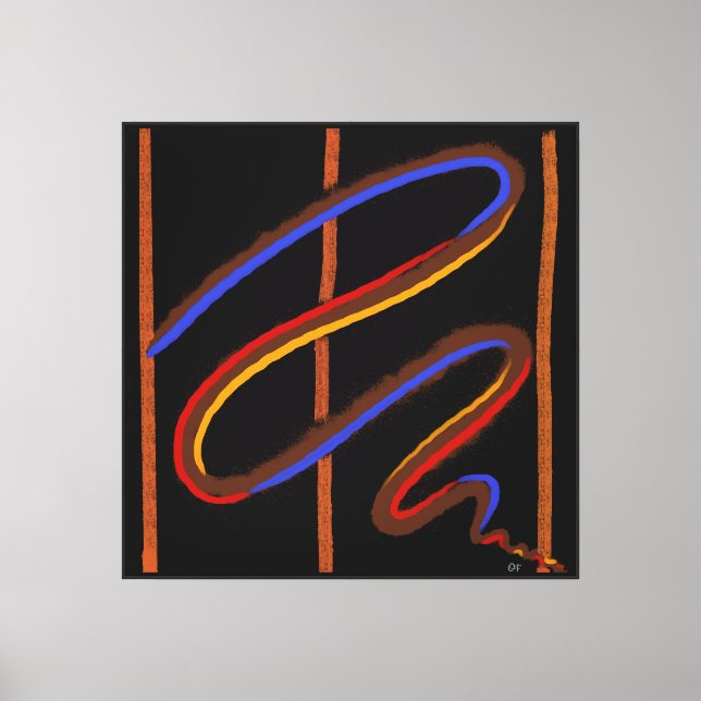 Stringing In storm Canvas Print (Front)