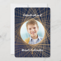 Strings of Faith Photo Confirmation Invitation