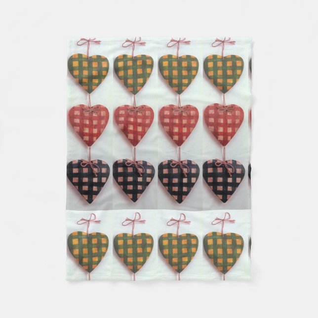 *STRINGS OF HEARTS*  CHRISTMAS BLANKET (Front)