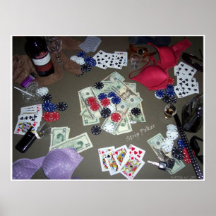 Strip Poker in Colour Poster