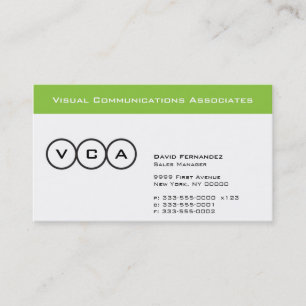 Stripe and Circles Business Card