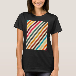 Stripe Considered Vintage 80s 90s Style Retro Vibe T-Shirt