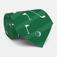 Stripe Golf Pattern Ball Flag Club Golfer Gift  
